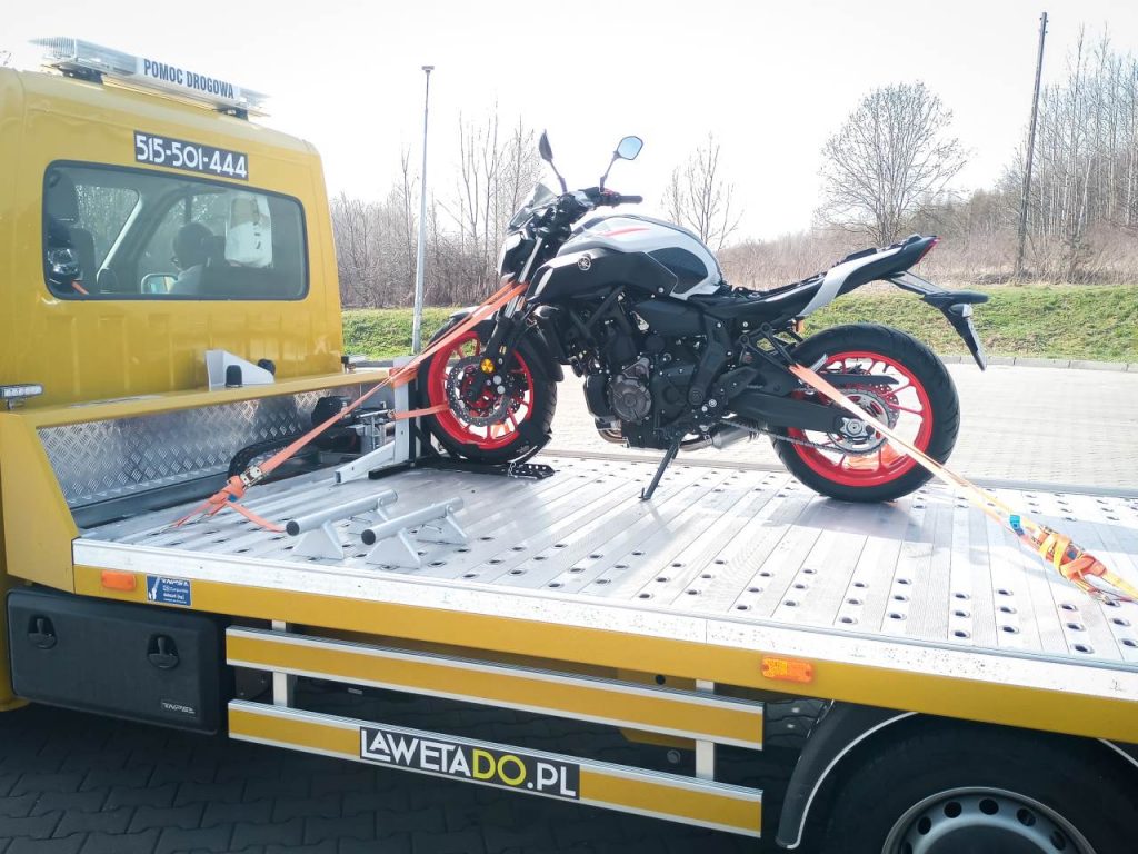 Pomoc Drogowa Dąbrowa Górnicza Laweta motocykl Katowice